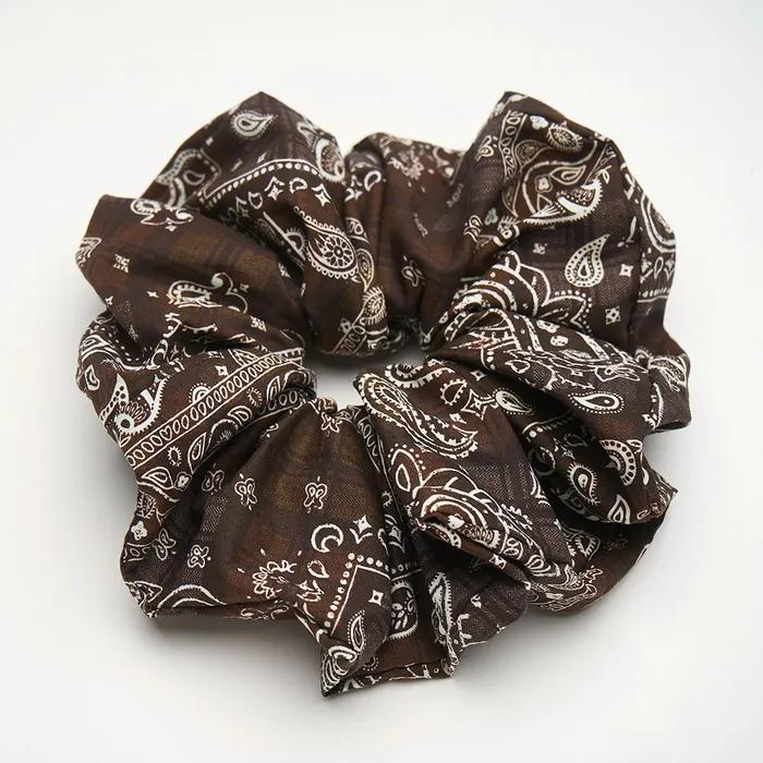 Check Paisley Big Scrunchie_2color