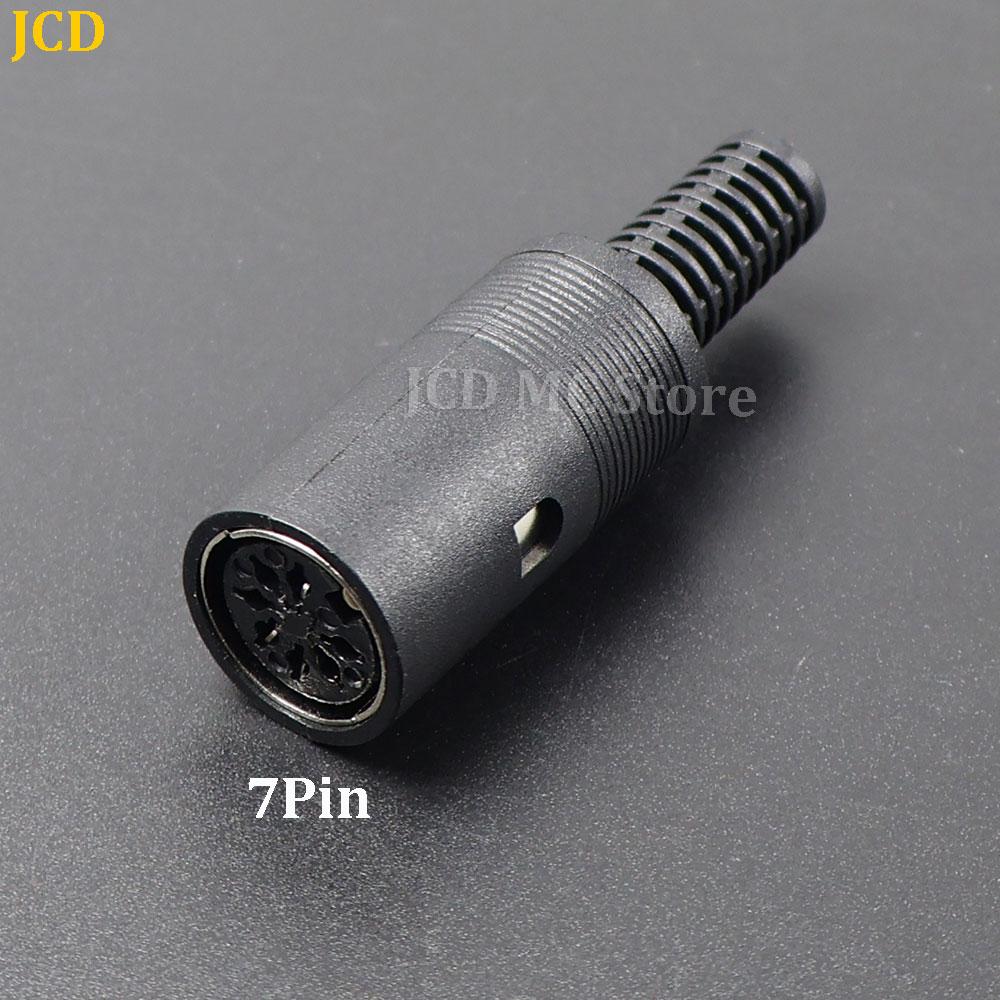1-10pcs DIN Male/Female 3P 4P 5P 6P 7P 8Pin Plug Jack with Plastic Handle Keyboard Cable Connector Adapter For PS2