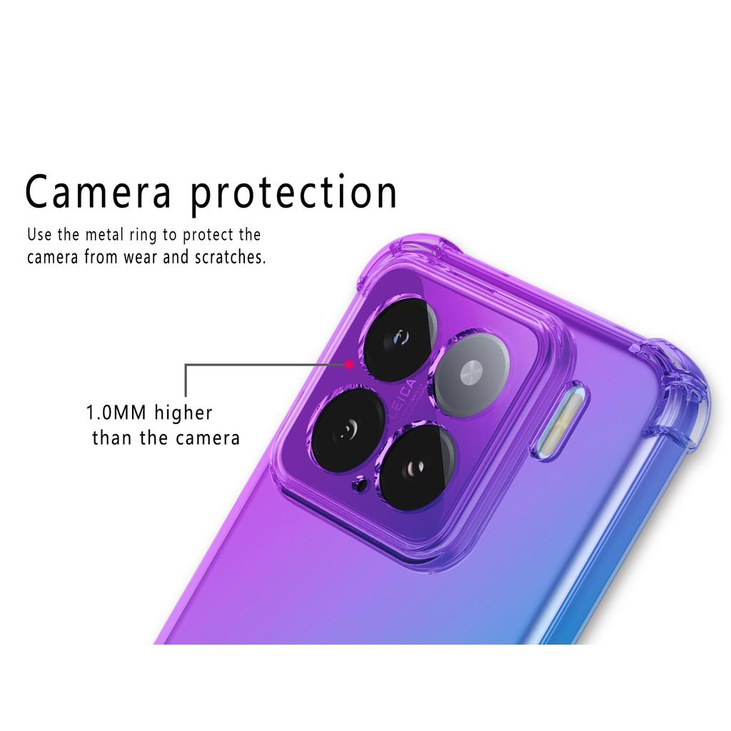 Four-corners Shockproof Gradient TPU Case for Xiaomi 1 1T Pro G  Protective Cover Fundas Coque Capa