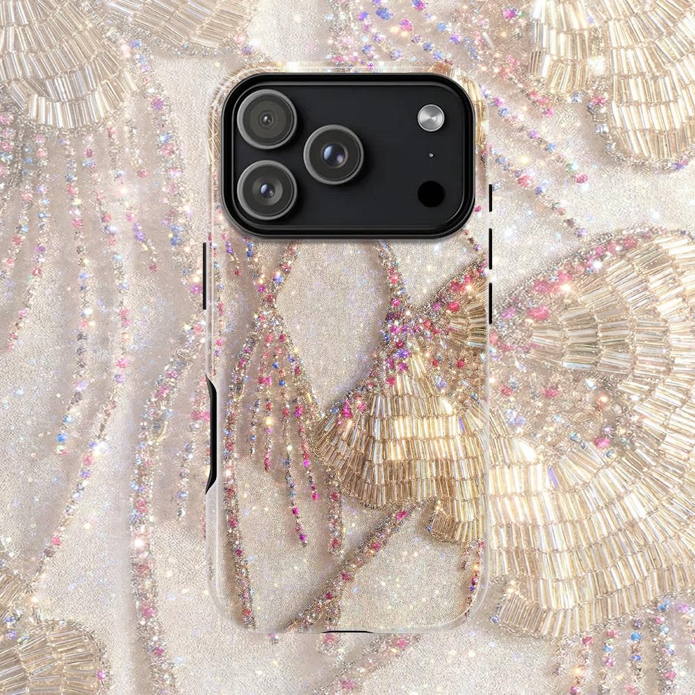 Clmj Sequin Mirage Phone Case For IPhone 17 17e 16e 16 15 14 13 12 11 X XS XR XSMAX 7 8 Air Pro Max Plus Double-layer Back Cover