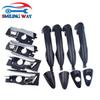 8 Pcs Chrome Ide & Black Outside Door Handle Front Rear Left Right For Hyundai Accent 1.6L I25 Solaris Verna Dodge Attitude