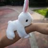 1PC Cute Rabbit Plush Wrist Toy|Soft Stuffed Animal Snap Ring,Cartoon Doll Holiday Gift for Children's Birthday, Valentine's Day