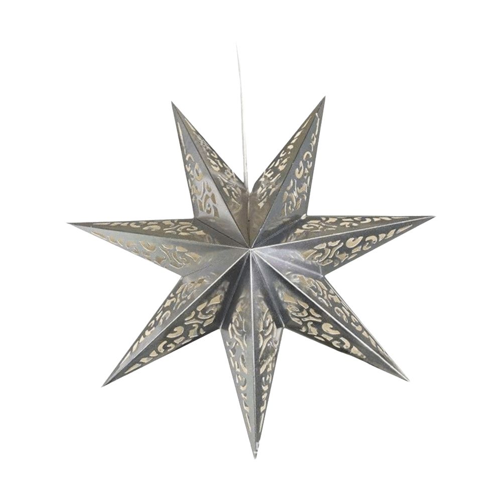 Hollow Out Christmas Hanging Decoration DIY Christmas Tree Ornament Paper Star Pendant Christmas