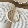 Round White Minimalist Bracelet Vintage Y2k Classic Color Elegant Jewelry Charm Women Fashion Holiday Aesthetics Decoration