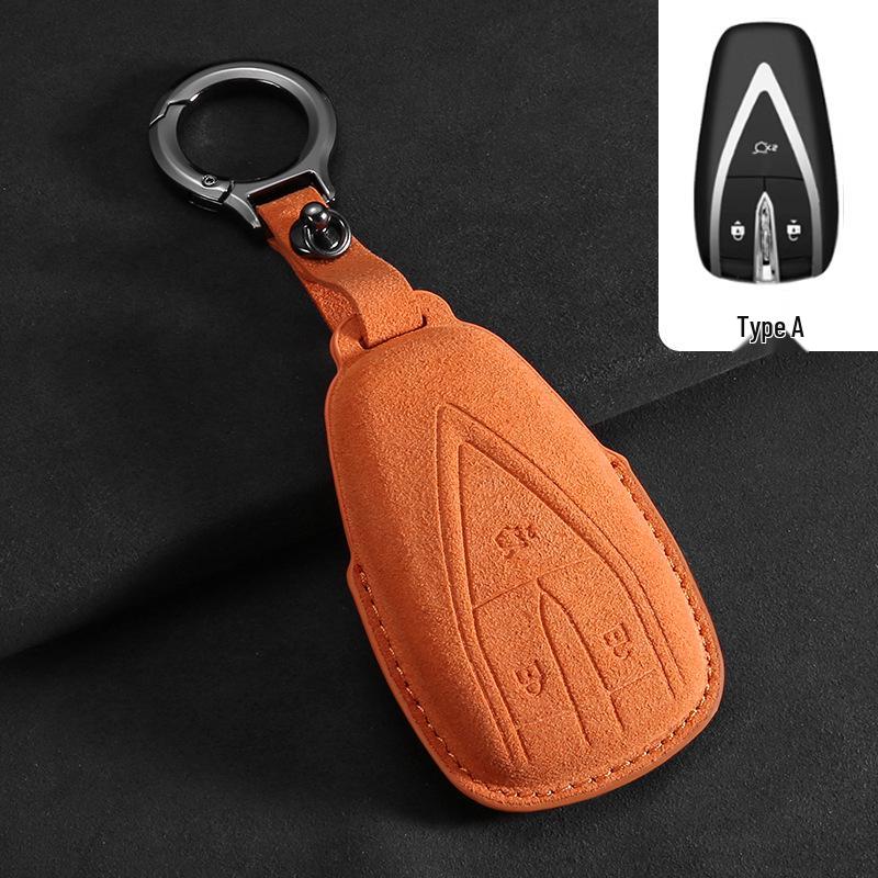 Changan SL03 Smart Key Cover, Dark Blue Genuine Leather for UNI-K/T & UNI-V