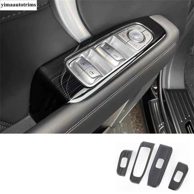 Car Window Lift Button Frame / Gear Shift Water Cup Panel Cover Trim For Great Wall GWM WEY TANK 400 2024 2025 2026 Accessories