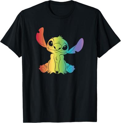 Lilo  Stitch Rainbow Stitch Fill T-Shirt