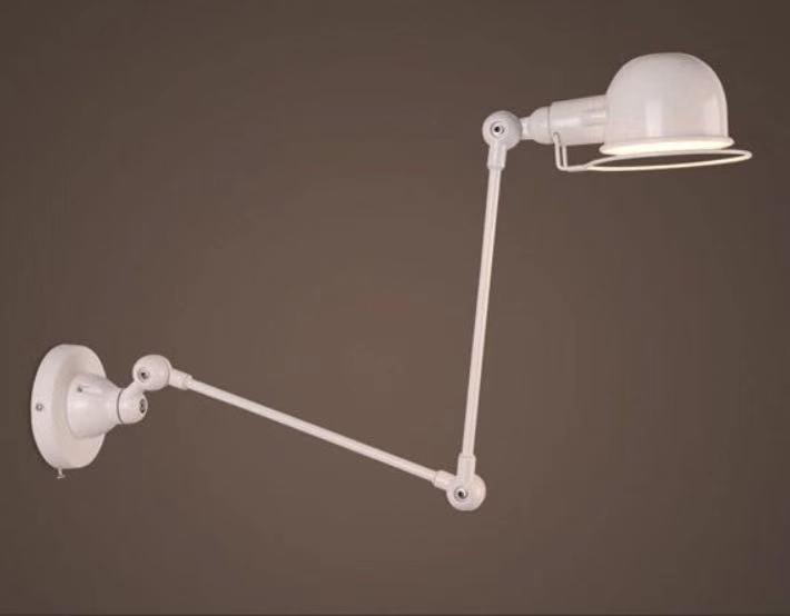 Nordic Industrial Retractable Swing Arm Wall Lamp - Modern Minimalist Design for Living Room or Bedroom