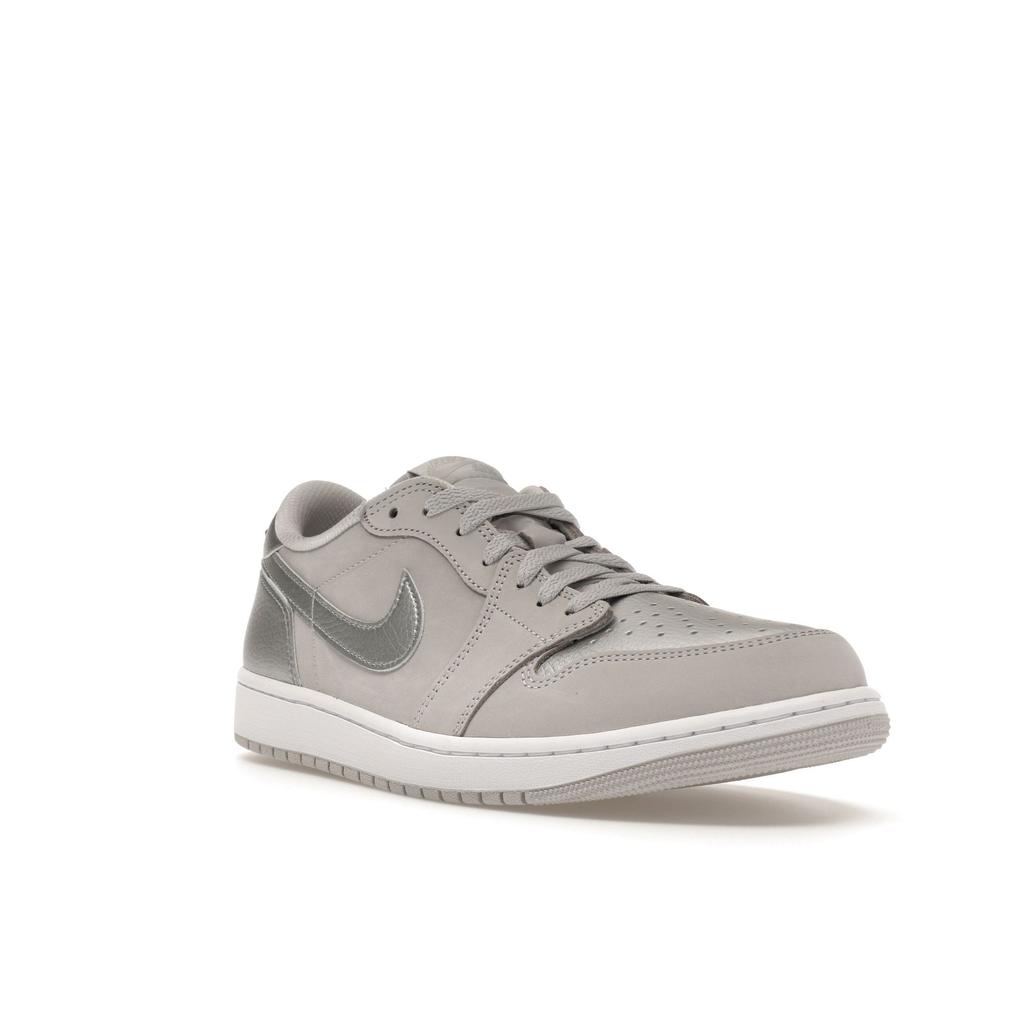 Air Jordan 1 Retro Low OG Metallic Silver Men Sneakers Grey Neutral-Grey White CZ0790-002