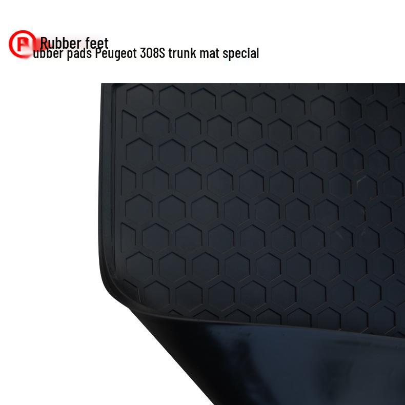 Peugeot 308S Custom Rubber Trunk Mat with Logo