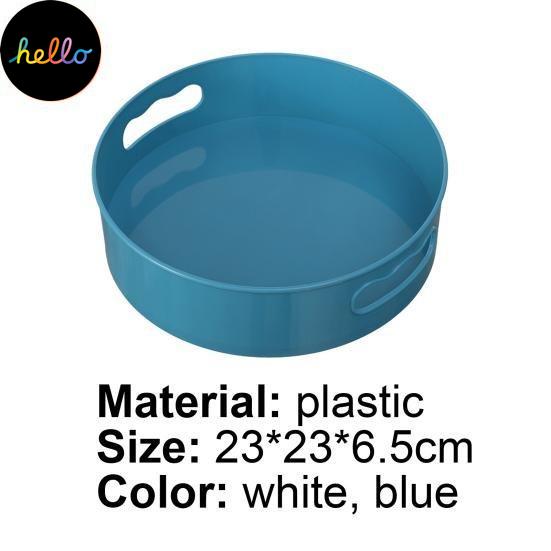 360 Storage Non-slip Tray Degree Rotating Plastic Multifunctional Cosmetic Snack Fruit Seasoning Box for Kitchen