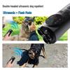 Portable Ultrasonic Dog Bark Stopper & Training Device with Light - Three-Head Dog Repeller