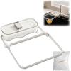 Mesh Mate Waste Rack, MeshMate Waste Rack, Multi-Purpose Mesh Mate Waste Rack, Meshmate Waste Rack Sink, Rotatable Kitchen Sink Strainer with 100Pcs