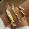 Ins Style Metal Smooth Opening Bracelet Bracelet Exaggerated Niche Water Droplet Hugging Bracelet for Women