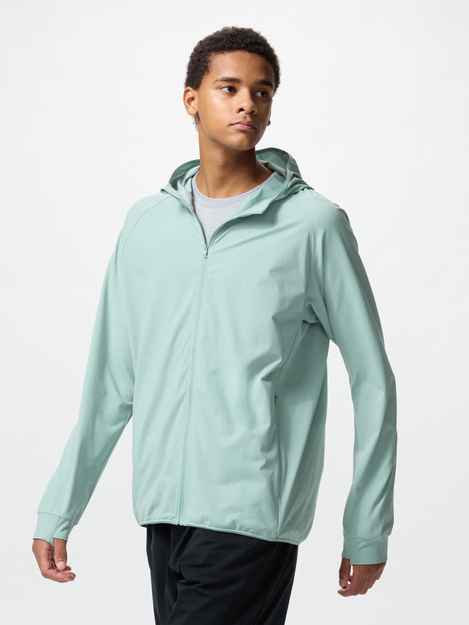 

Uniqlo Japan Ultra Stretch Dry Ex Толстовка с капюшоном на молнии с длинным рукавом 50 LIGHT GREEN/4XL
