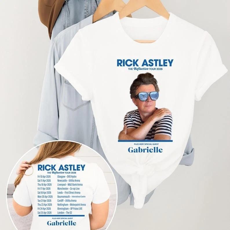 Rick Astley Reflection Tour 2026 Shirt, Rick concert Dates Shirt S