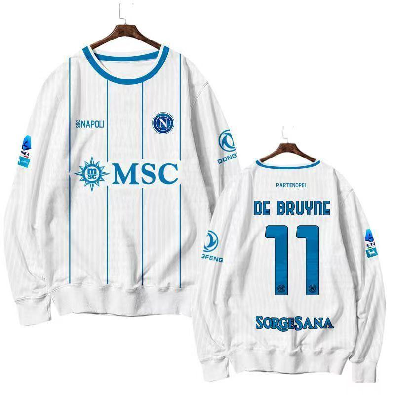 25-26 Season SSC Napoli Long Sleeve Football Jersey Men Sports Training Top