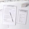 Durable Memo Clipboard Transparent Paper Organizer INS File Folder  Stationary
