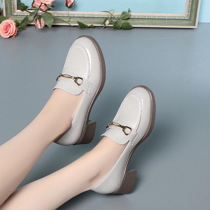 Fashion Spring Autumn Ladies Pumps Shallow Shoes for Women Crystal High Heels With Heel Loafers Fashion Breathable Single Shoe Classic