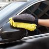 1 Stück Wasserdichter Auto-Wasch-Mikrofaser-Chenille-Handschuh, Dickes Auto-Reinigungs-Mitt, Wachs-Detailing-Pinsel, Autopflege, Beidseitiger Handschuh