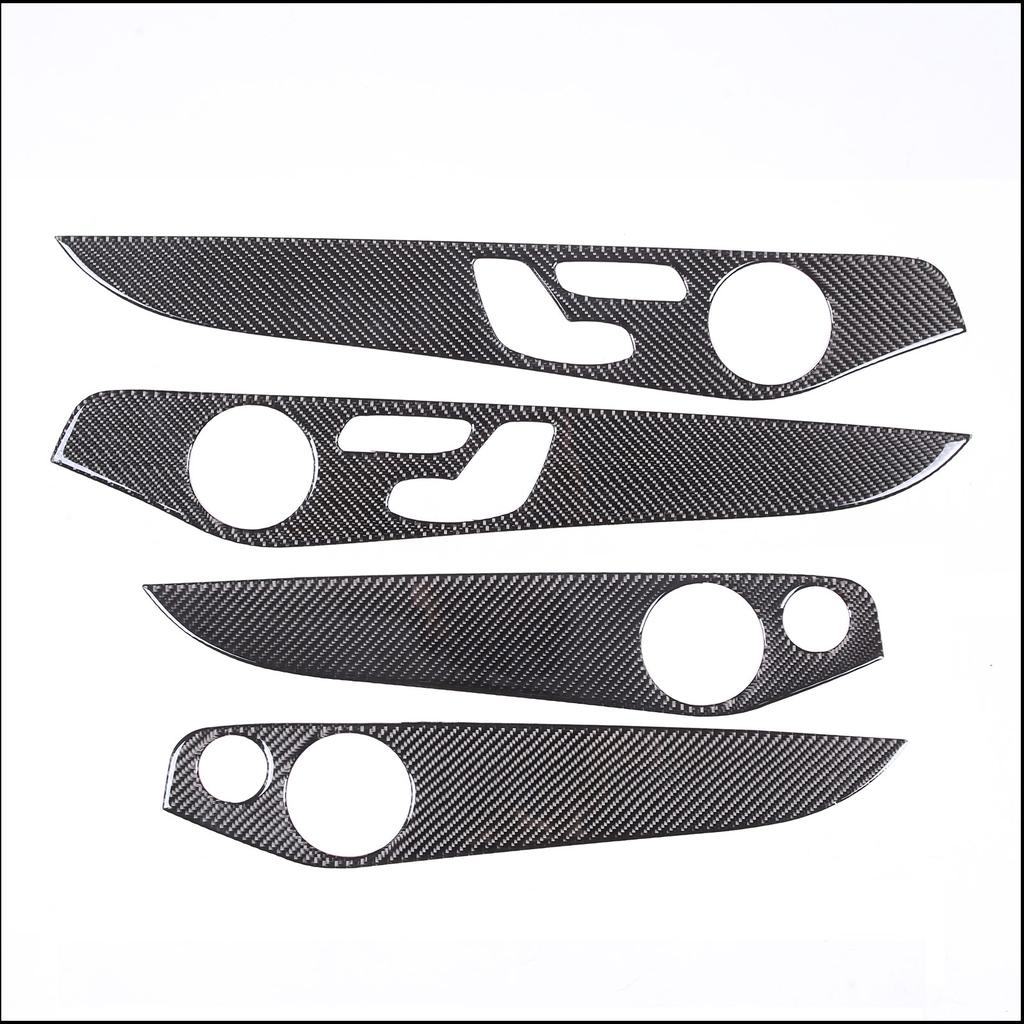 For Mercedes-Benz C-Class GLC W205 C180 2014-2020 Car Interior Doors Decoration Panel Cover Trim Soft Carbon Fiber Accessories