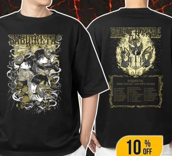

Babymetal Kon Kon Version Мировой Тур 2025-2026 Переиздание S-4XL Унисекс Футболка XL