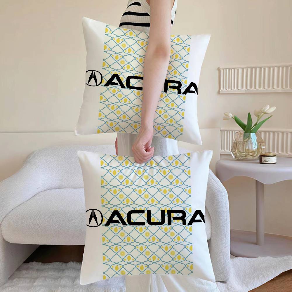 Anime A-AcuraSE Pillow Case Anti-dustmite Pillowcase Invisible Zipper Silky Short Plush Sofa Cushion Cover 12x12Inch