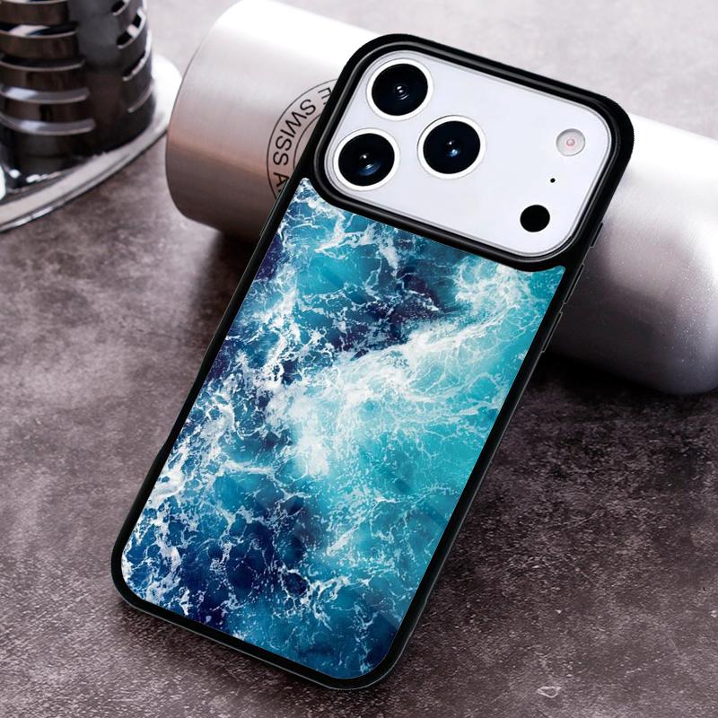 Blue Sea Ocean Waves Phone Case For iPhone 17 16 15 14 13 12 11 Pro Max Plus 17Air Soft Silicone Cover