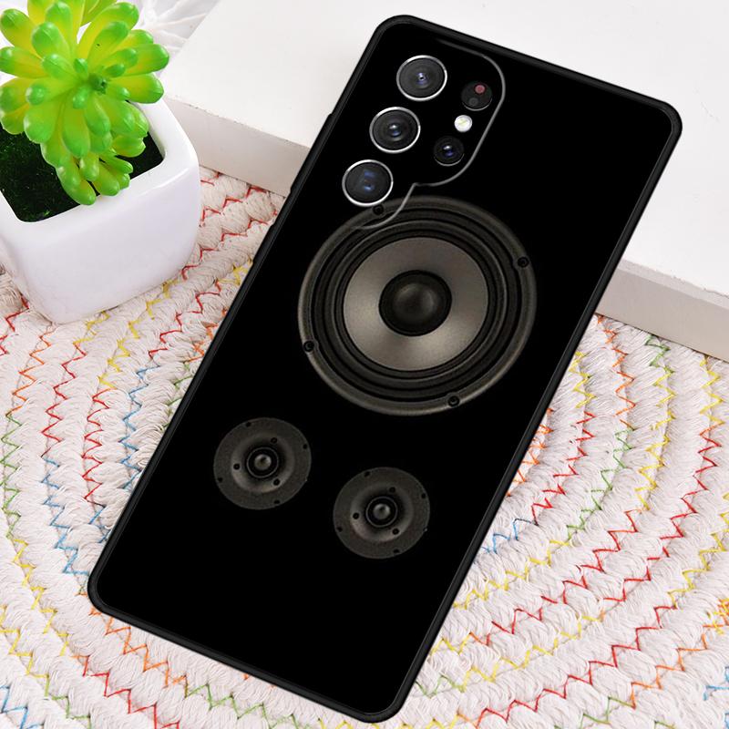 Massive Music Speakers Silicone Phone Case For Samsung Galaxy Note 10 Pro S26 S25 S24 S23 S22 S21 Plus S25Ultra Capa Cover