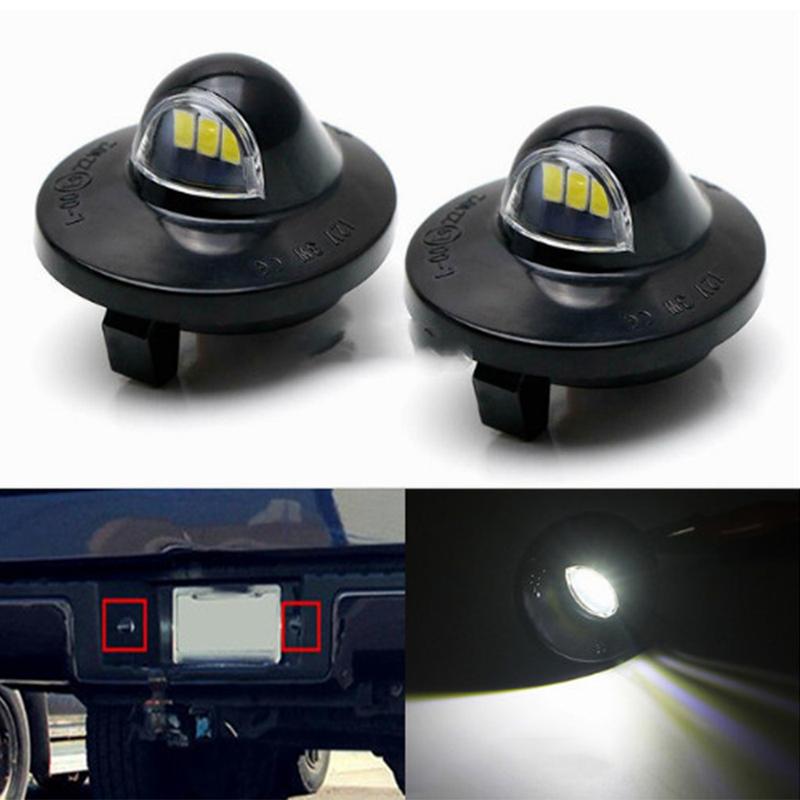 2 Pcs For Ford F 150 250 350 450 550 Ranger Explorer ExcursionWhite Canbus LED Car Number License Plate Light Lamp Replacement