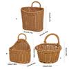 Light weight Durability Woven Willows Wall Mounted Hanging Planter Basket For Home Gardens Decoration