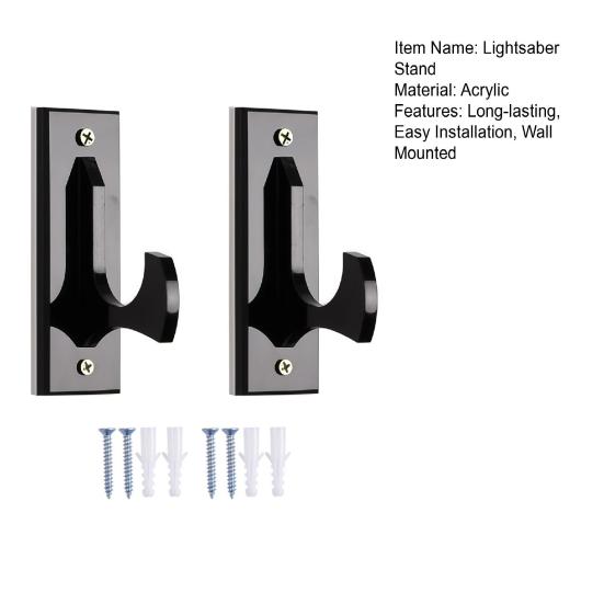 Uchwyt na miecz świetlny do montażu na ścianie Uchwyt na katanę samurajską Stojak ekspozycyjny na miecz świetlny Podpórka na wszystkie miecze szable dla kolekcjonerów Dekoracja ścienna do domu