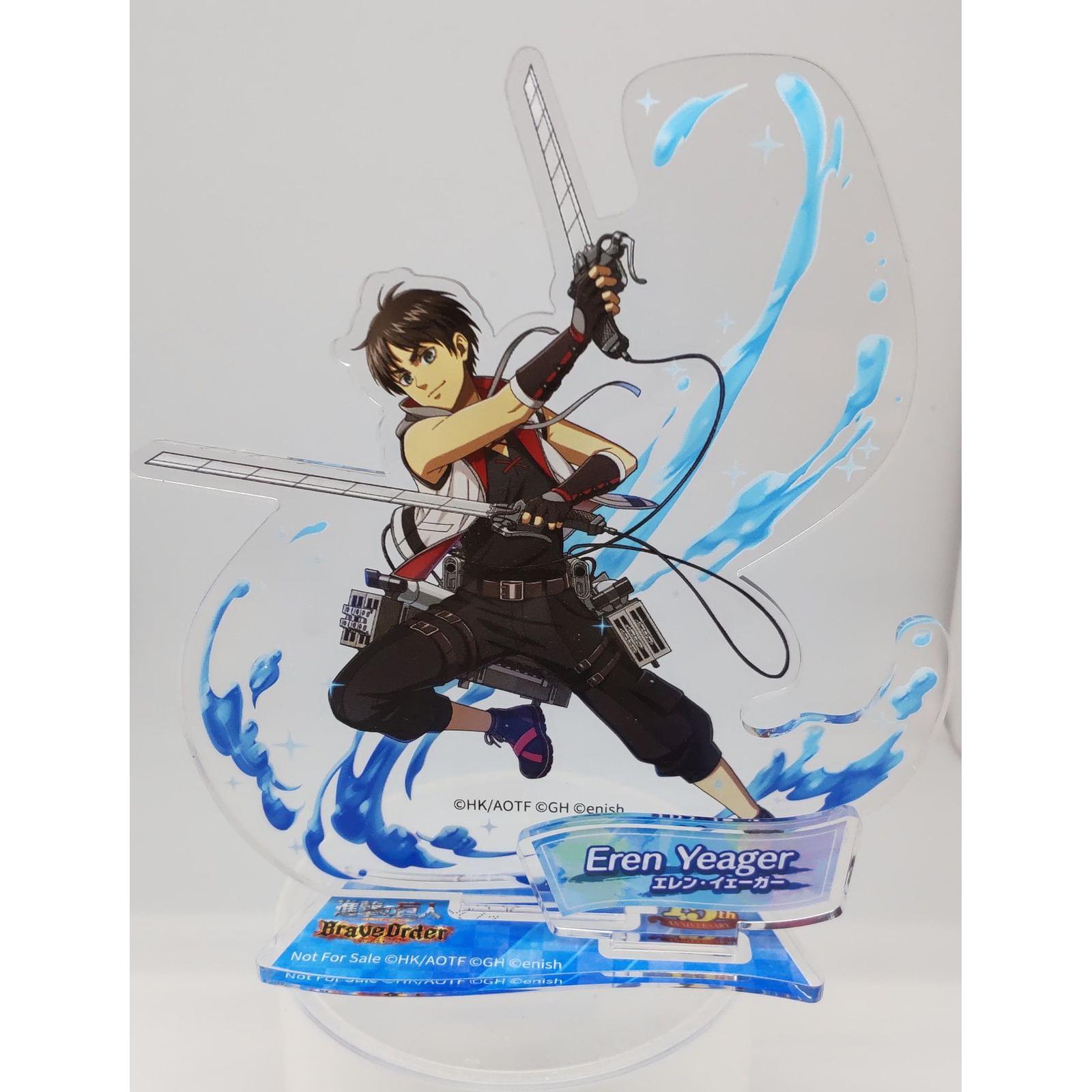Used [Used] Eren Jaeger (Soryobei Uniform) Original Acrylic Stand  Attack on Titan Brave Order  1.5th Anniversary Goods Campaign Item Attack on Titan