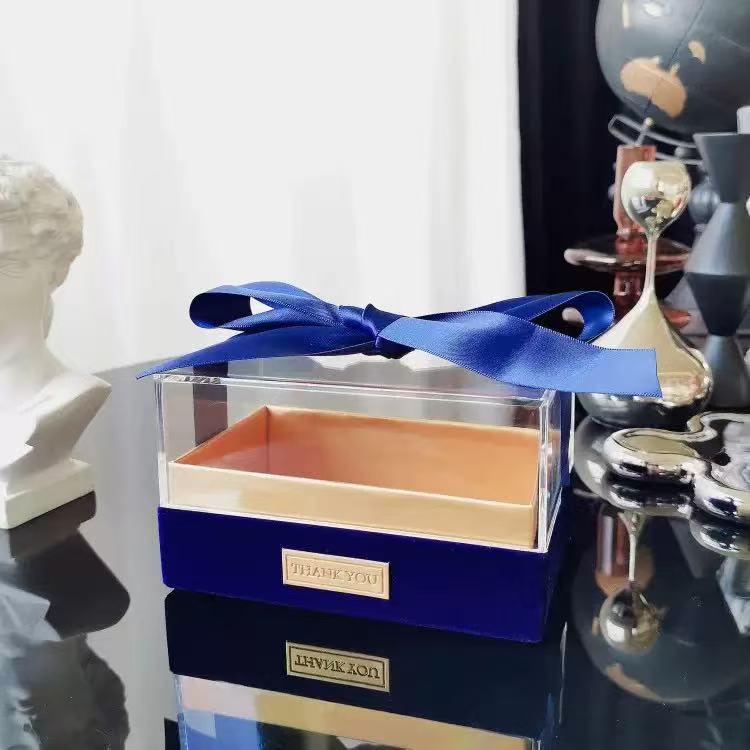 Прозора Прямокутна Подарункова Коробка для Весіль, Днів Народження, Помади, Парфумерії, Цукерок та Сувенірів