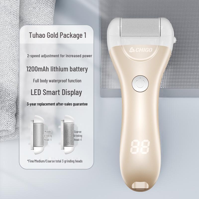 

Електрична щітка для ніг Zhi Gao - Інструмент для педикюру для видалення ороговілої шкіри та мозолів