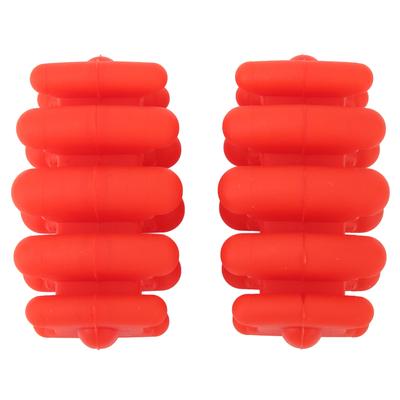 Archery Bow Limbs Stabilizer Silicone Universal Vibration Dampener Compound Bow Limbs Shock Absorber 2pcs Red