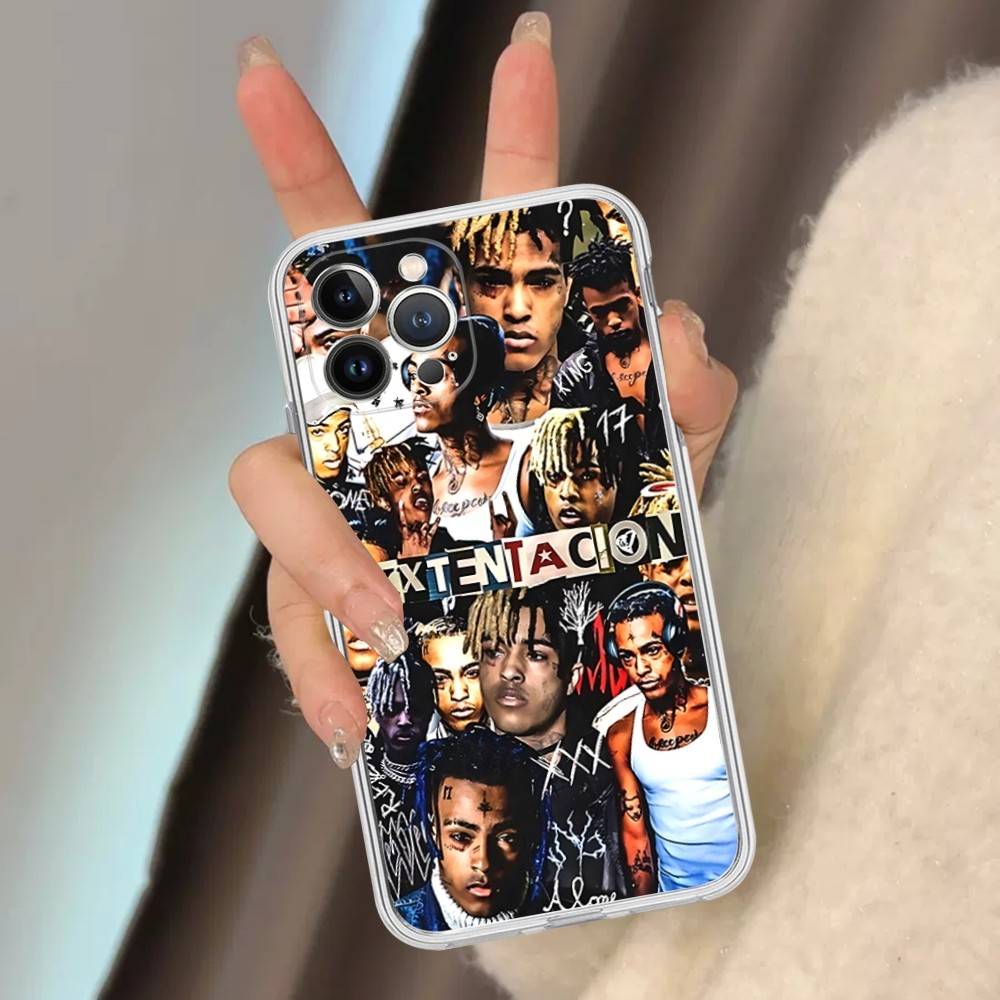 Rapper X-XXXTentacionS For IPhone 11 12 13 14 15 16 17 Pro Max Plus 13 Mini Silicone Soft Transparent Back