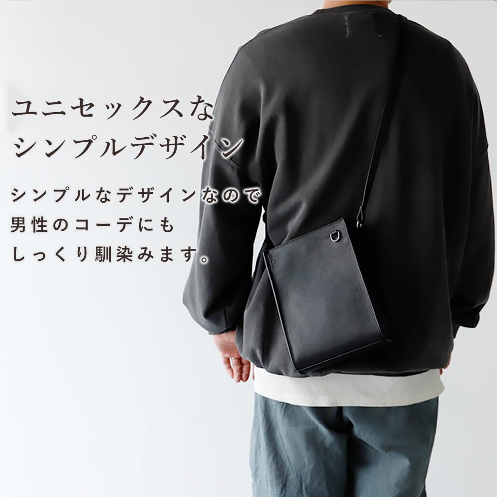 Gratante Women's Small Shoulder Bag, Lightweight, Genuine Leather, Crossbody, Square Mini, Smartphone Pouch, Sacoche, Mini Bag, Shoulder Bag,