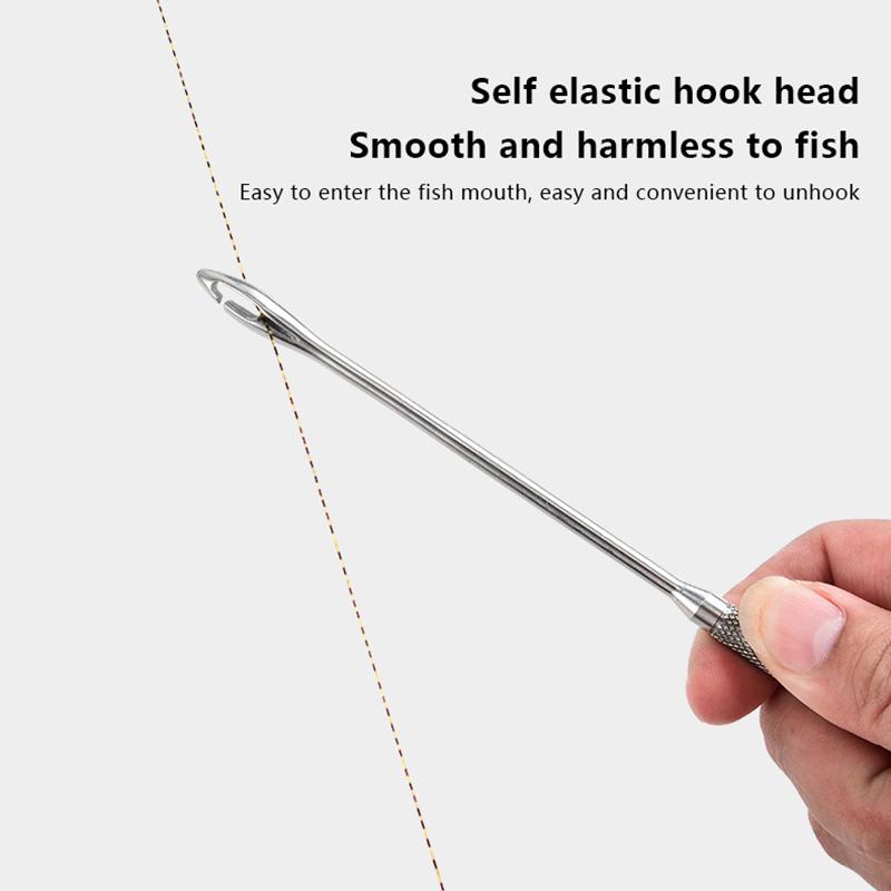 19Cm/7.5In Stainless Steel Safety Extractor Fishing Hook Detacher Remover Rapid Decoupling Device Fishing Tools