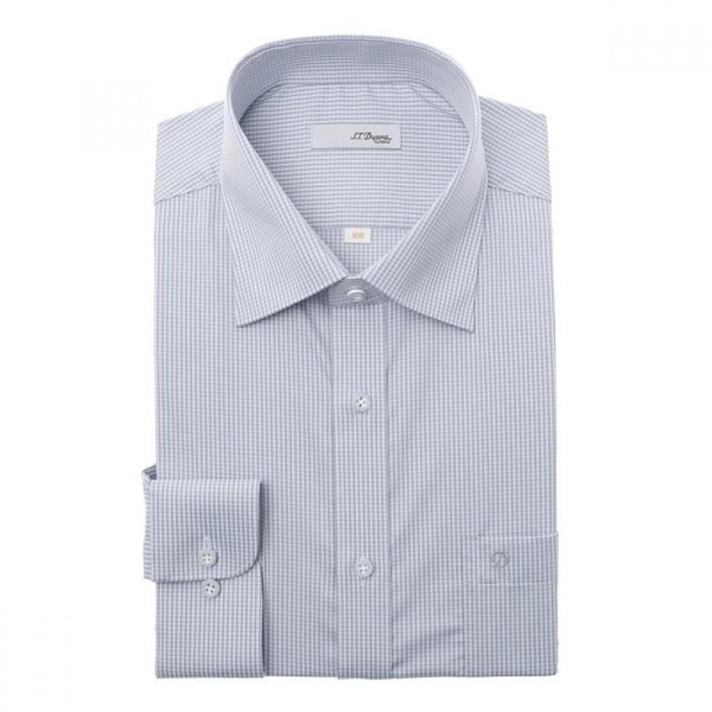 S.t. Dupont Comfortable Stretch Mini Check Long Sleeve Regular Fit Shirt Se6sm11 95