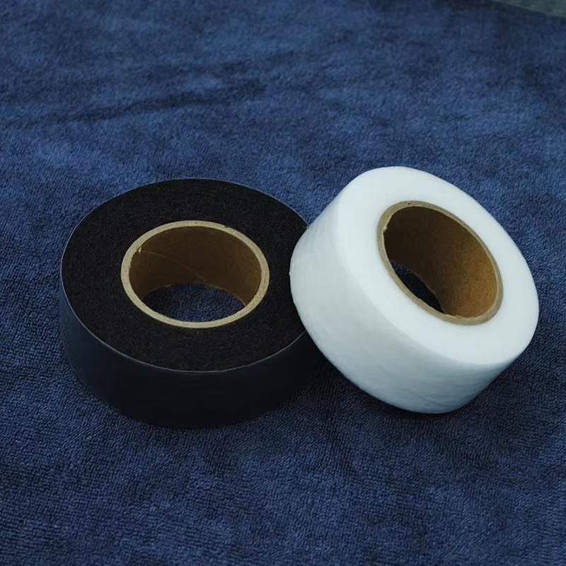2roll Black White Double-sided Interlining Adhesive Fabric Clothes Iron On Hem Tape Interlining Web DIY Sewing Patchwork Acces