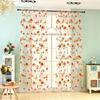 Tenda trasparente con motivo floreale per finestra della camera da letto romantica, divisorio per la stanza, decorazione per la casa