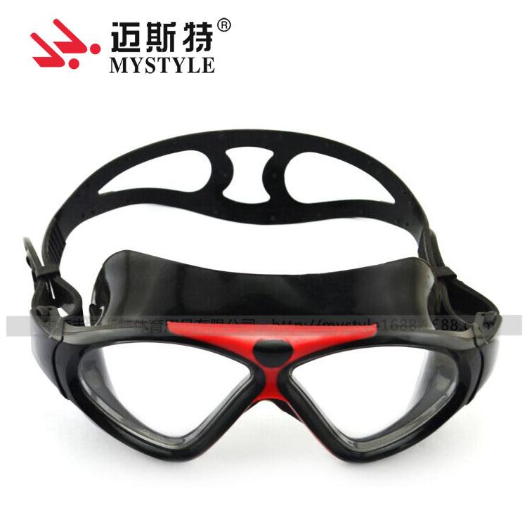 Large-frame Casual Swimming Goggles, Leak-proof, Anti-fog, Electroplated Swimming Goggles, Comfortable for Men and Women, Maister