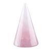 Crystal Cone Ring Holder Natural Stone Ring Stand Cone Shape Jewelry Display Stand for Retailer Home Storage Display