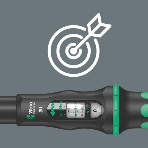 Wera (Wera) 05075610001 | Torque Wrench Click-Torque B 1 Lever Ratchet 10-50 Nm 3/8" X 10-50 Nm [Officially Imported from Japan]