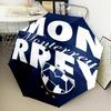 1PC C.F.Monterrey Football Crest Art Printed Umbrella Folding Umbrella, Automatic Umbrella 8-Frame for Travel, Camping Fan Gifts Christmas Gifts
