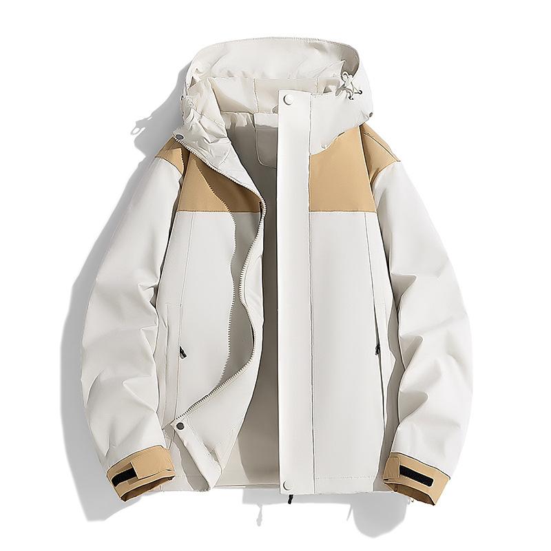 New Autumn Jacket Men and Women's Jacket Windproof Waterproof Color-blocking Casual Jacket Jacket Men Outdoor Couple Climbing