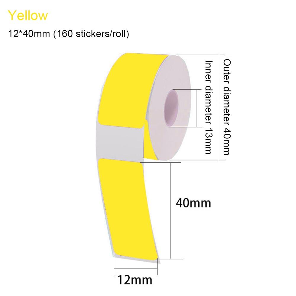 

Back Adhesive Thermal Sensitive Paper Tags for P15/P12/P11/D30/D32/D35/Q30 Switch Sticker жовтий