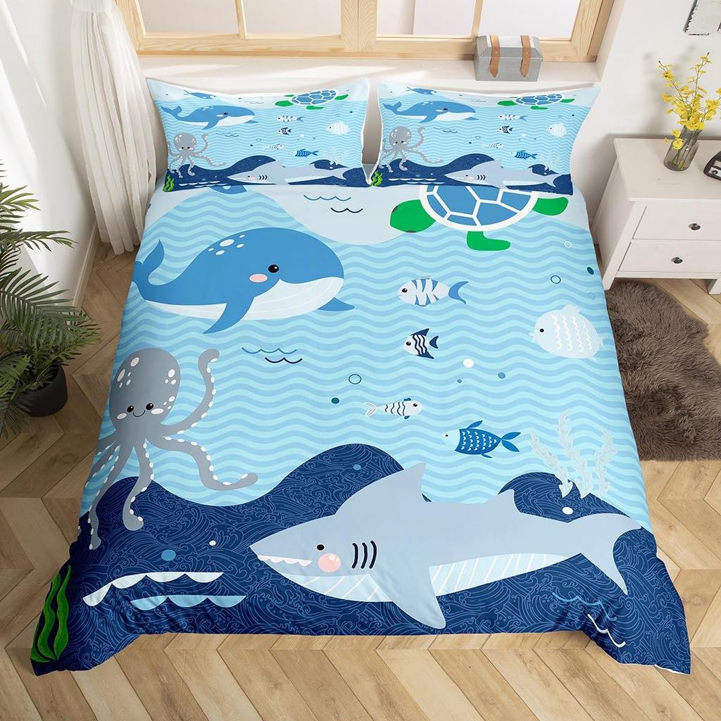 Comforter Whale S For Kids Teens S Queen Twin Size Lightweight Down Room Decor 2 S 1 No Quilt