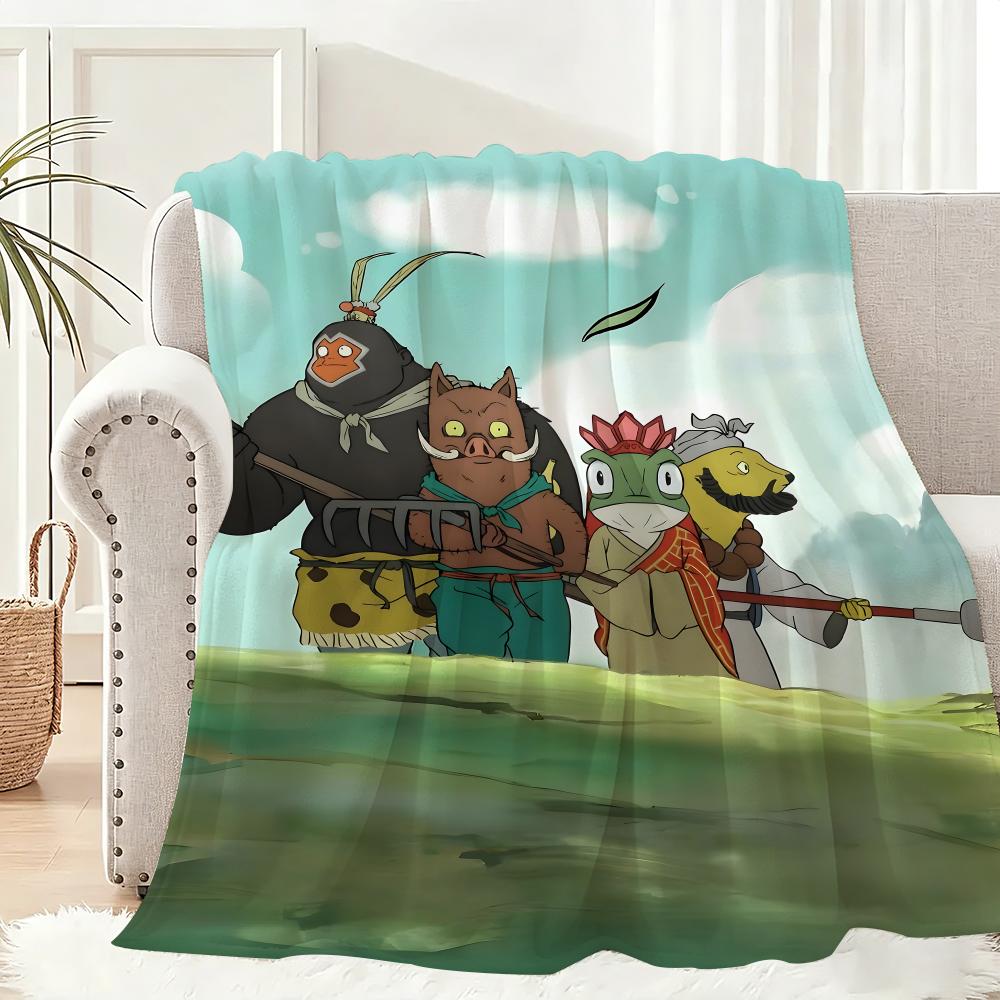 China s Newest Anime N-Nobody Throw Lightweight 240g Flannel Blanket Soft Skin-friendly for Summer Cooling 75x90cm